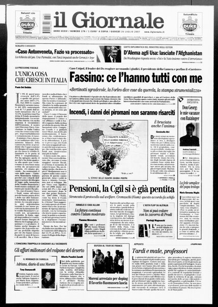 Il giornale : quotidiano del mattino